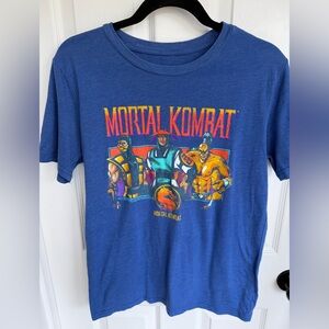 Mortal Kombat Blue Graphic Short Sleeve Tee
